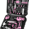 Pink Style High Quality Homeowners Tool Set All in One Pack