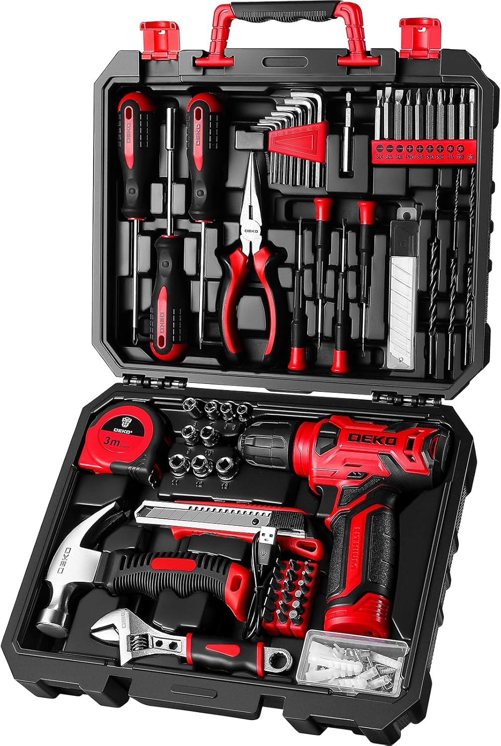 Pink Style High Quality Homeowners Tool Set All in One Pack